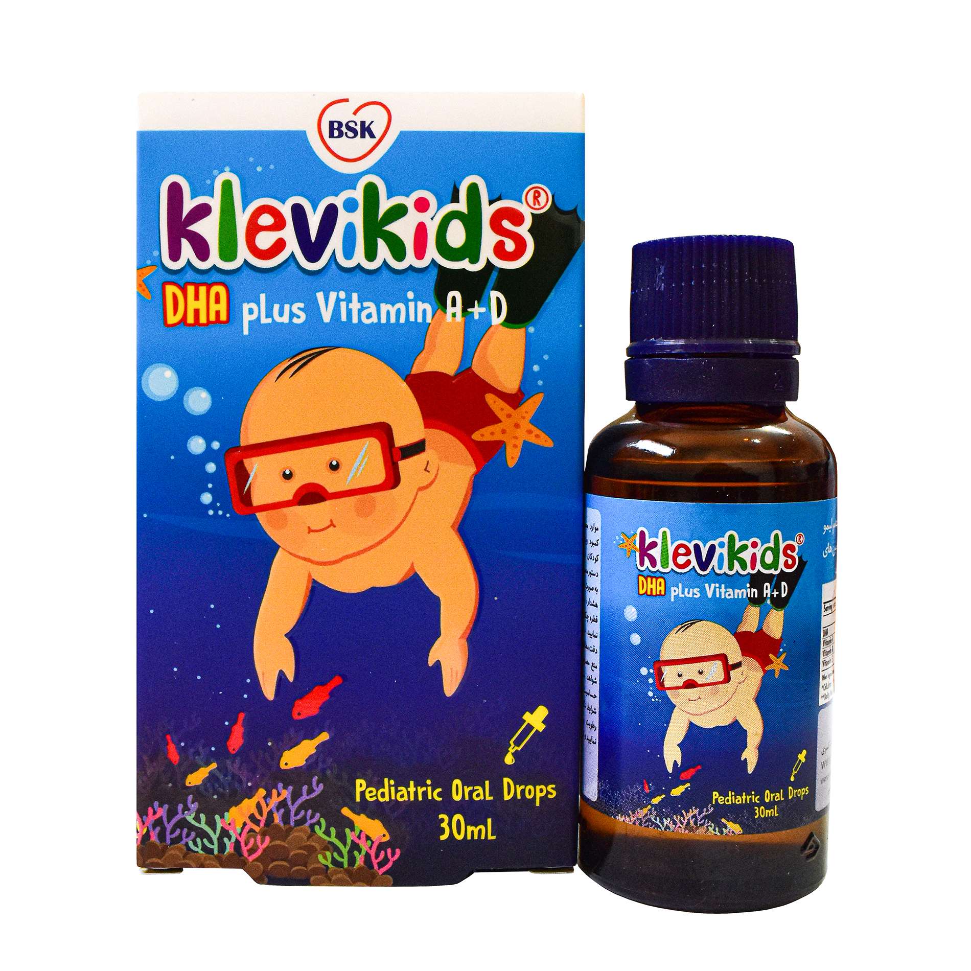 قطره خوراکی کلِوی کیدز بی اس کی 30 میلی لیتر KLEVIKIDS DHA