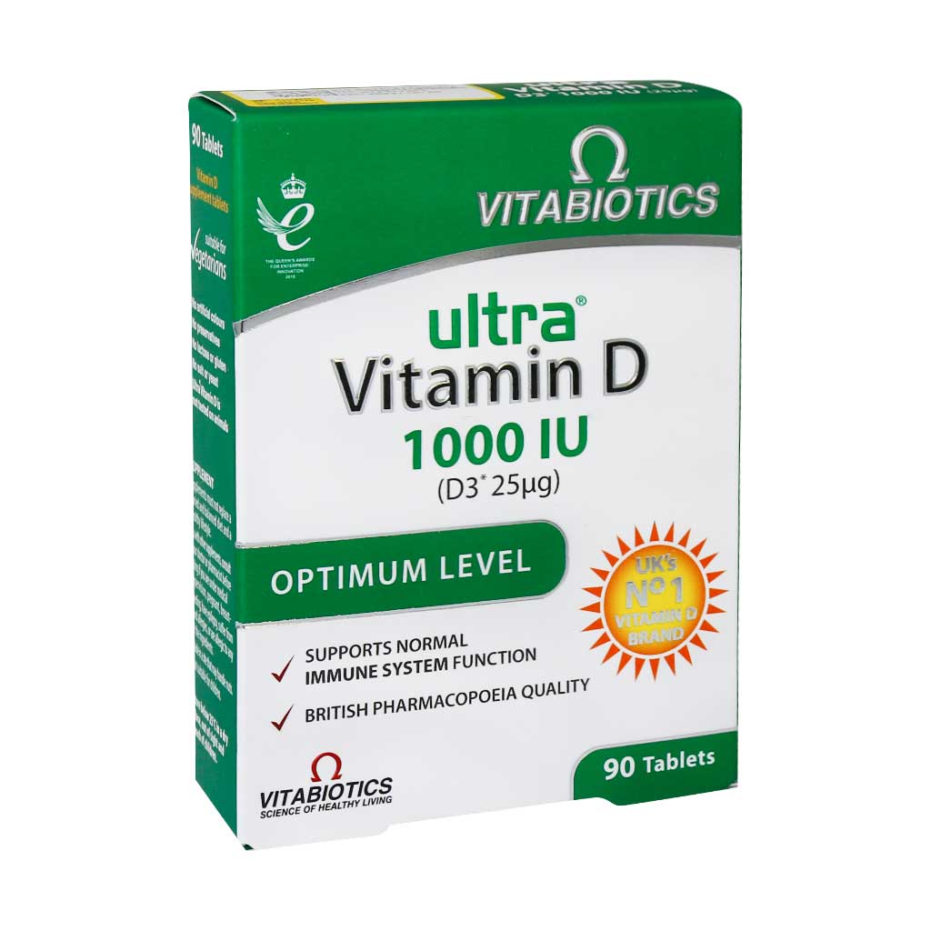 قرص اولترا ویتامین D3 ویتابیوتیکس ULTRA VITAMIN D 1000 IU