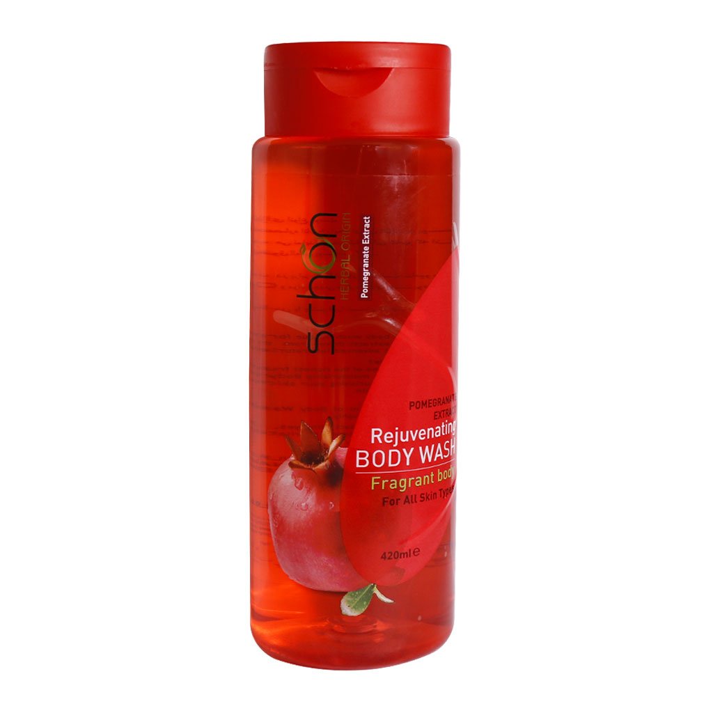 شامپو بدن با عصاره انار شون REJUVENATING BODY WASH POMEGRANATE EXTRACT SCHON