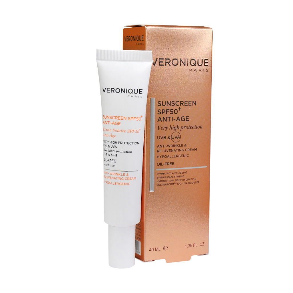 ضد آفتاب ضد چروک spf 50 ورونیکSUNSCREEN SPF 50+ ANTI AGE VERONIQUE