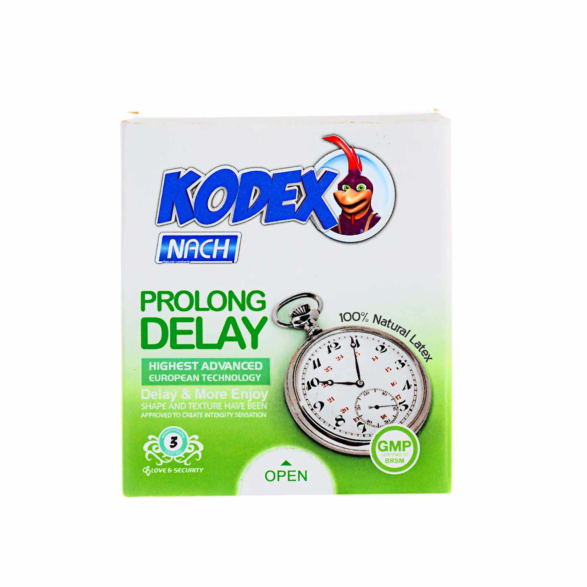 کاندوم تاخیری پرولانگ 3 عددی کودکس PROLONG DELAY CONDOM KODEX