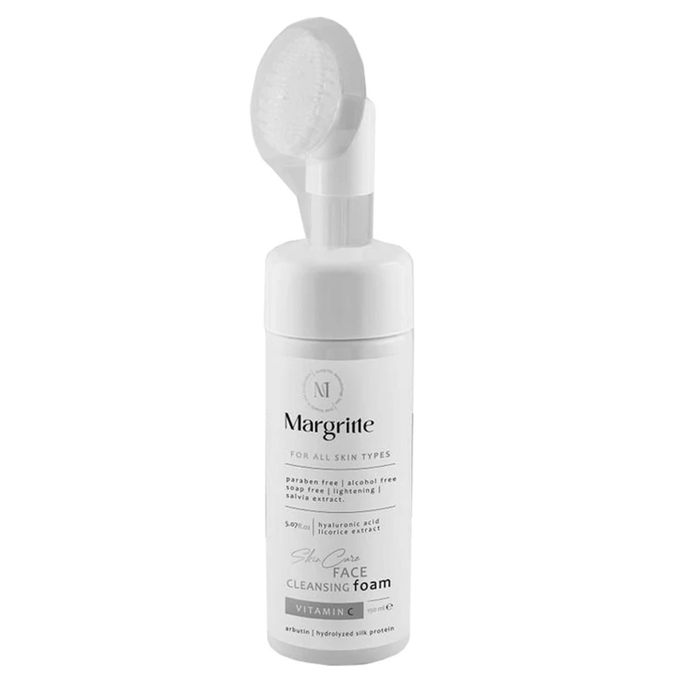 مارگریت فوم شستشو روشن کننده صورت مناسب انواع پوست Margritte Face Cleansing Foam For All Skin Types