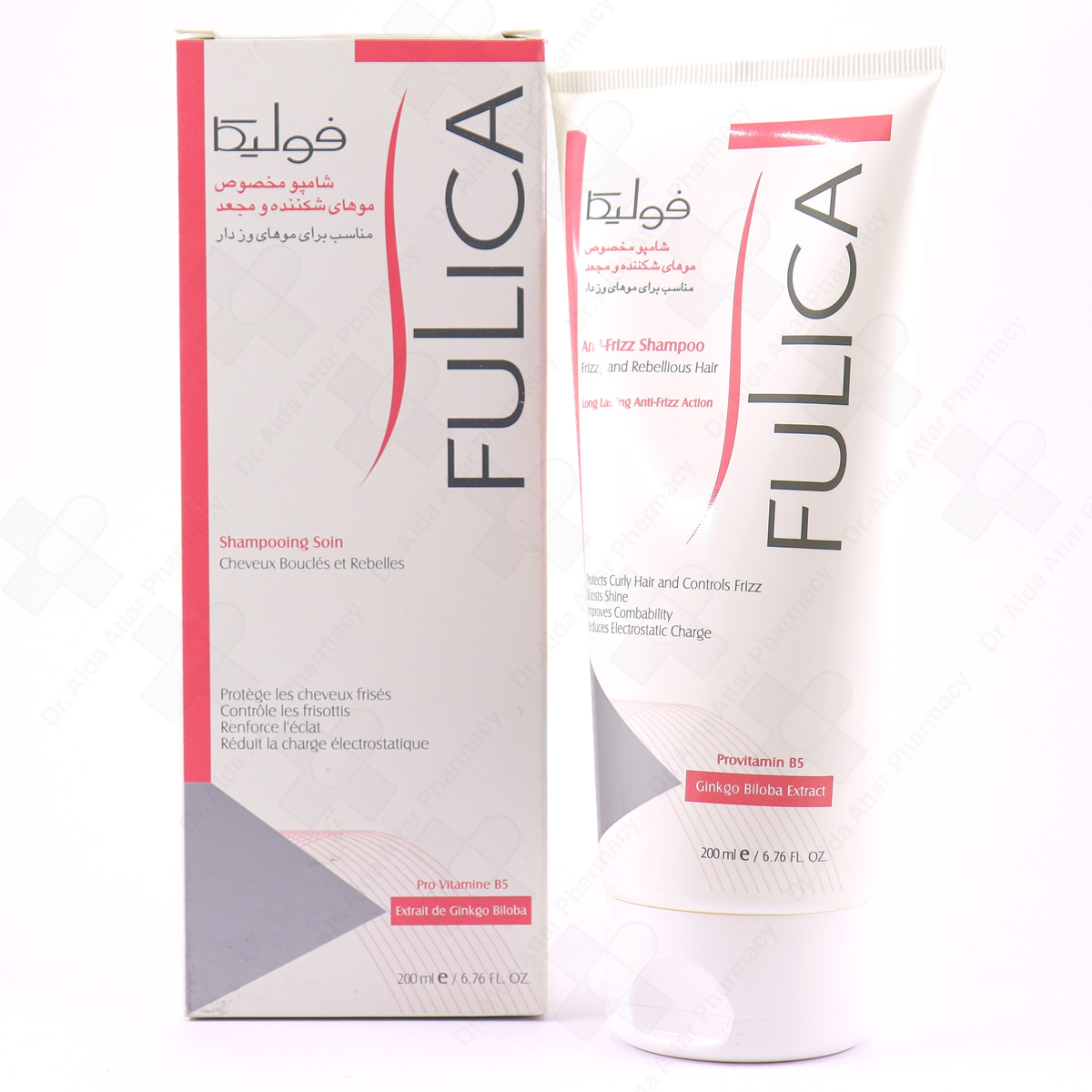 شامپو ضد وز مناسب موهای شکننده، مجعد و وزدار فولیکا FULICA ANTI FRIZZ SHAMPOO