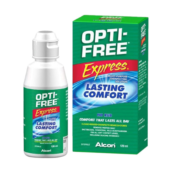 محلول شستشوی لنز اپتی فیری اکسپرس120 میل آلکن ALCON OPTI - FREE EXPRESS