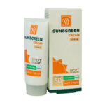 کرم ضد آفتاب ضد لک بی رنگ فاقد چربی SPF۵۰ اسپات گارد مای MY SUNSCREEN CREAM SPF۵۰ SPOT GUARD