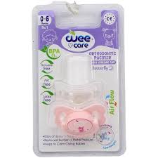 پستانک ارتودنسی 0-6 ماهگی wee care مدل پروانه